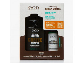 Kit Tratamento Capilar e Facial Masculino Shampoo + Sérum The Holy Green Coffee com ácido hialurônico