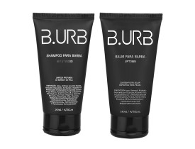 Kit Shampoo e Balm Para Barba Black Barba Urbana - B.Urb