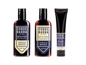 Kit Shampoo, Modelador e Balm Para Barba Jungle Boogie Sobrebarba